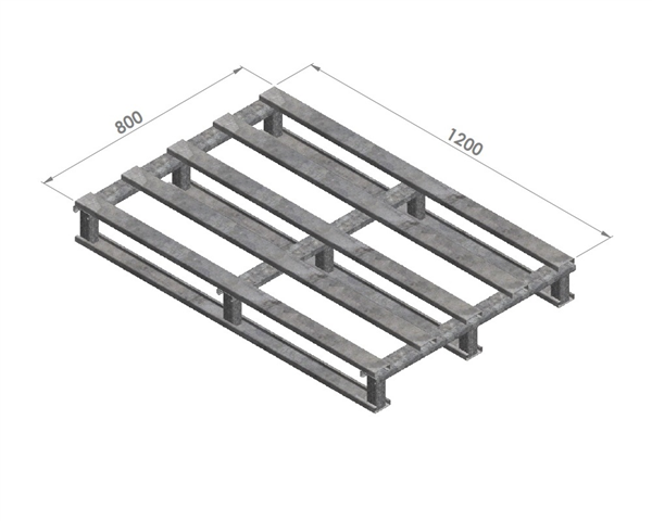 80x120cm GALVANİZLİ İNCE METAL PALET